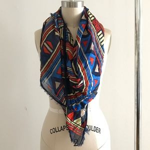 Marc Jacobs Aztec Printed Oversized Scarf